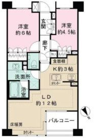 ザ・パークハウス大井町レジデンス 4階 間取り図