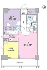 勝どきビュータワー 19階 間取り図