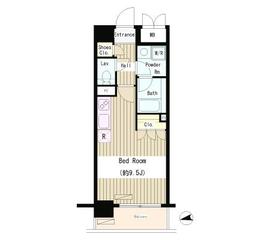 シティカレント大手町 1003 間取り図