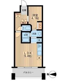 ドゥーエ清澄白河 403 間取り図