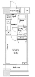 ファーストリアルタワー新宿 1212 間取り図