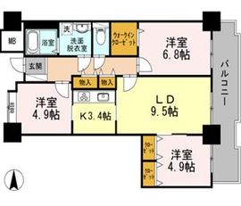 品川シーサイドビュータワー1 804 間取り図