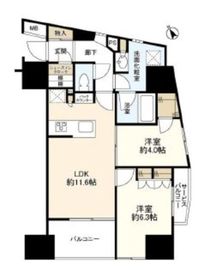 ドレッセ武蔵小山プレヴィ 7階 間取り図