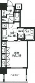 ライオンズシティ白金高輪 506 間取り図