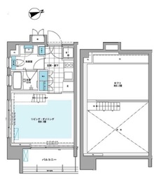 プライムアーバン芝浦LOFT 1004 間取り図