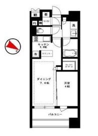 クオリアYZ恵比寿 6階 間取り図