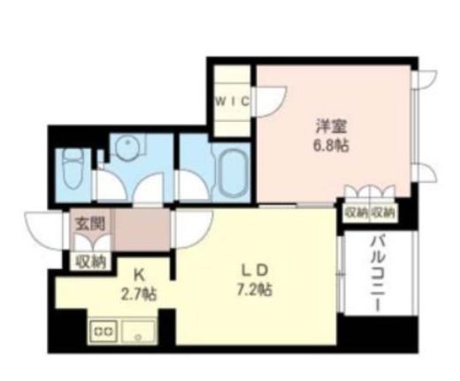 プライムメゾン銀座イースト 608 間取り図