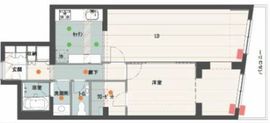 カスタリア西麻布霞町 404 間取り図