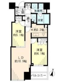 大崎ウエストシティタワーズ ウエスト 11階 間取り図