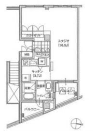 ブリリアイスト東雲キャナルコート 433 間取り図