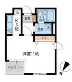 ローレルフラット 207 間取り図