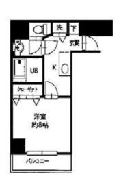 HF銀座レジデンスイースト2 807 間取り図