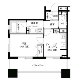 パークキューブ市ヶ谷 603 間取り図