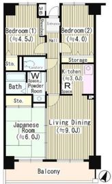 クリケットヒル富ヶ谷 504 間取り図