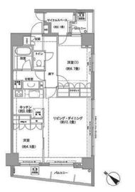 クレジデンス日本橋浜町 802 間取り図