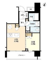 ルジェンテ千代田神保町 5階 間取り図