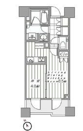 ブランズ六本木 5階 間取り図