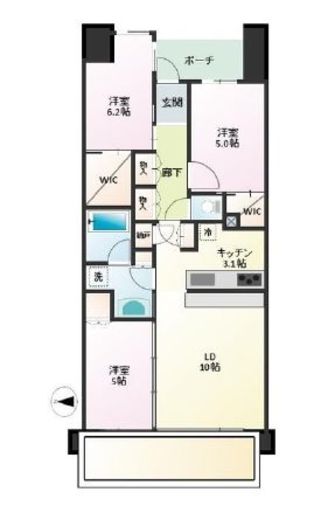 シティハウス森下ステーションコート 11階 間取り図