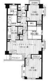 代々木カサグランデ 501 間取り図