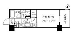 パークリュクス東麻布mono 6階 間取り図