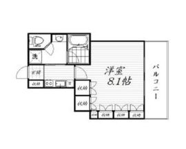 プレミスト新宿山吹 8階 間取り図