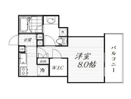 プレミスト新宿山吹 8階 間取り図