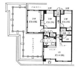 シルフィード南平台 4階 間取り図