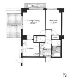 高輪第一マンションズ 310 間取り図