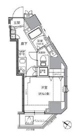 ミテッツァ北品川 6階 間取り図