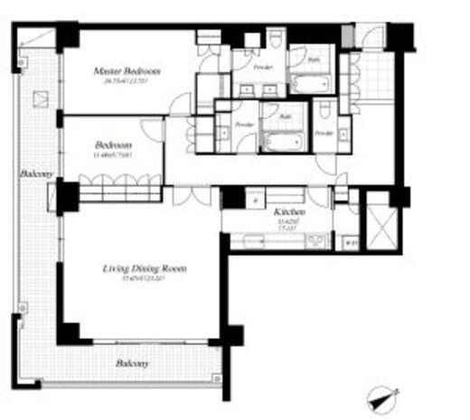 麻布第一マンションズ 304 間取り図