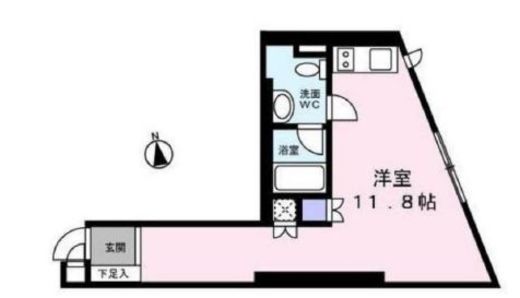 アリス・マナーガーデン銀座ウォーク 803 間取り図