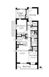 オーベル目黒 4階 間取り図