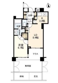 クオリア目黒祐天寺 1階 間取り図