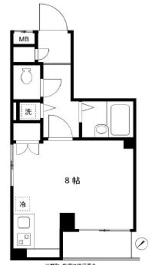 BPRレジデンス水天宮前 206 間取り図