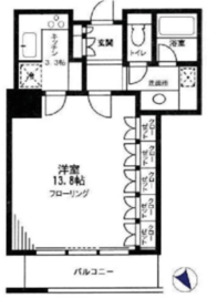 東京ツインパークス レフトウィング 6階 間取り図