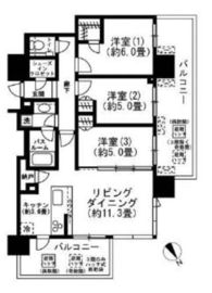 シティタワー目黒 20階 間取り図