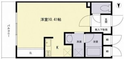 サウサリート高輪 402 間取り図
