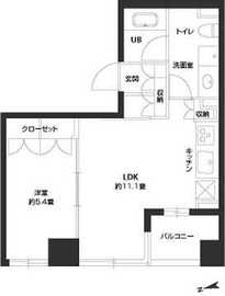 パークキューブ銀座イースト 702 間取り図