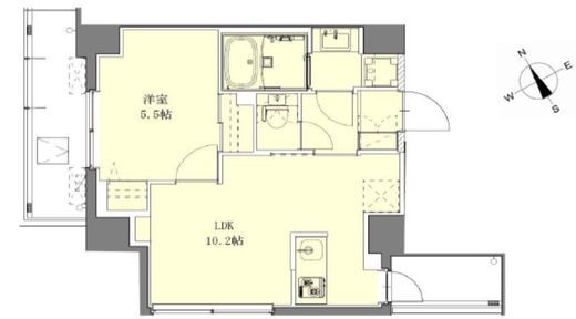 清澄白河レジデンス伍番館 501 間取り図