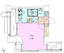 清澄白河レジデンス伍番館 801 間取り図