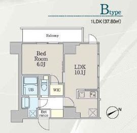 清澄白河レジデンス伍番館 302 間取り図