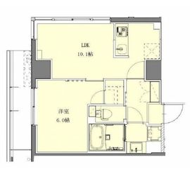 清澄白河レジデンス伍番館 602 間取り図