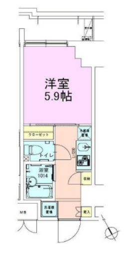 門前仲町レジデンス壱番館 1103 間取り図