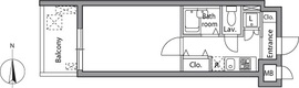 レジディア神楽坂 602 間取り図