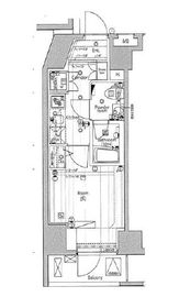 プレミアムキューブジー渋谷神南 7階 間取り図