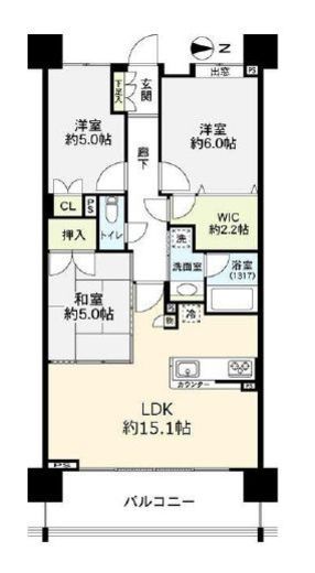 クレストタワー品川シーサイド 12階 間取り図