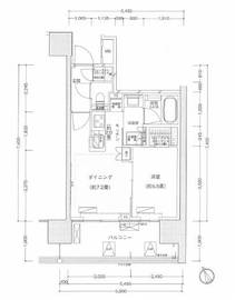 ザ・パークハウス渋谷美竹 8階 間取り図