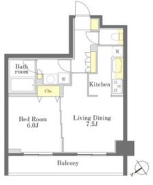 Dimus勝どき 303 間取り図