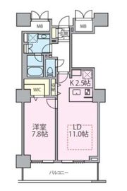 ロイヤルパークスタワー南千住 1418 間取り図