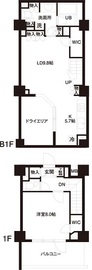 レジディア白金高輪 103 間取り図